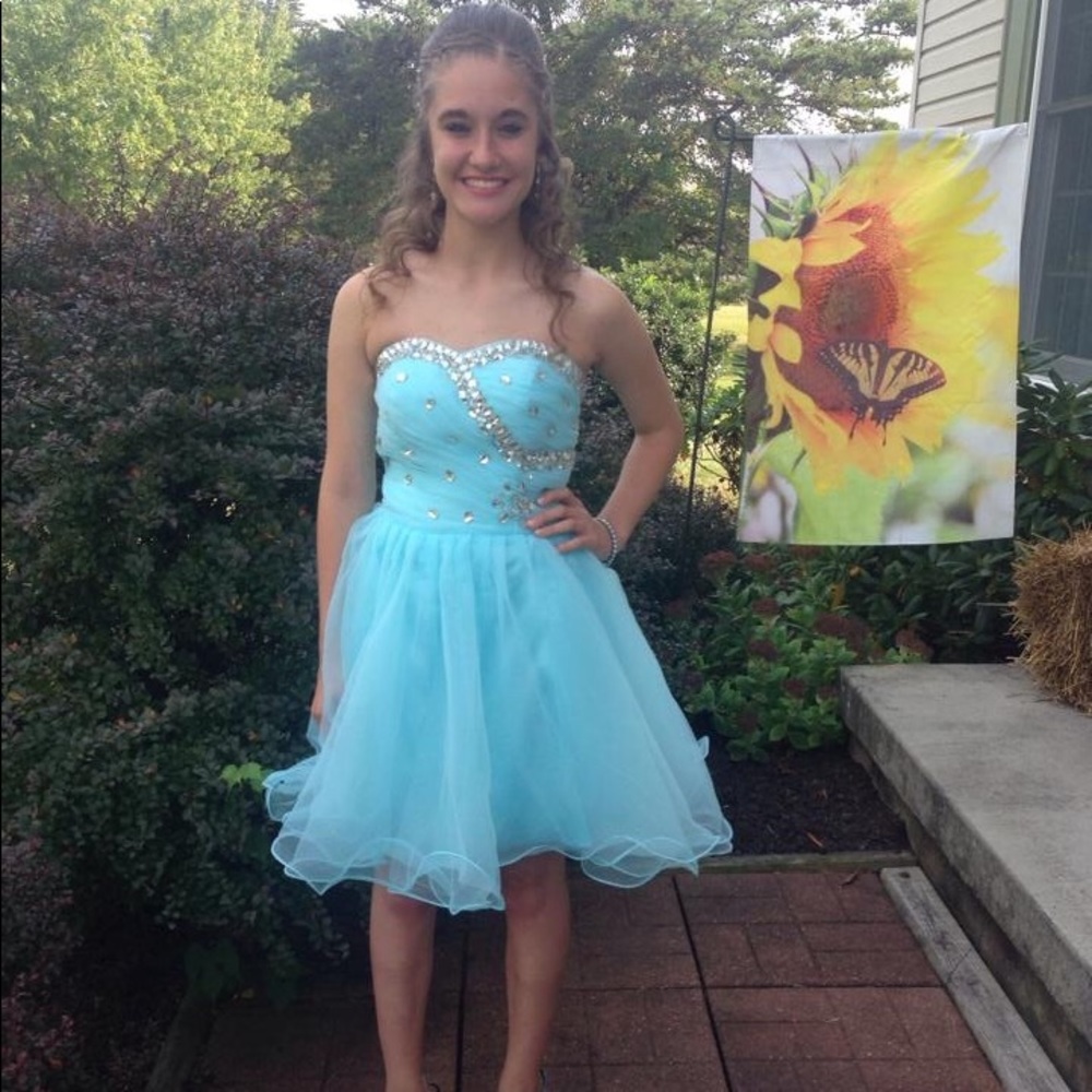 Cinderella Blue homecoming dress